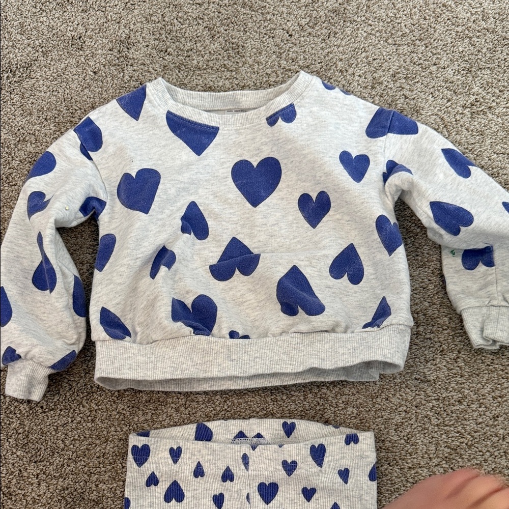 Carter's Blue Heart Matching Set - Picture 3 of 3